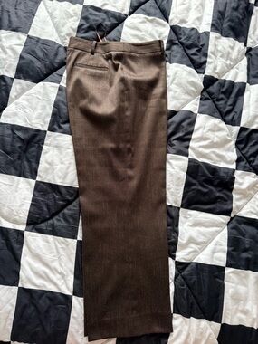 Brown Dress Pants - Classic Straight Leg/ Chino size 8